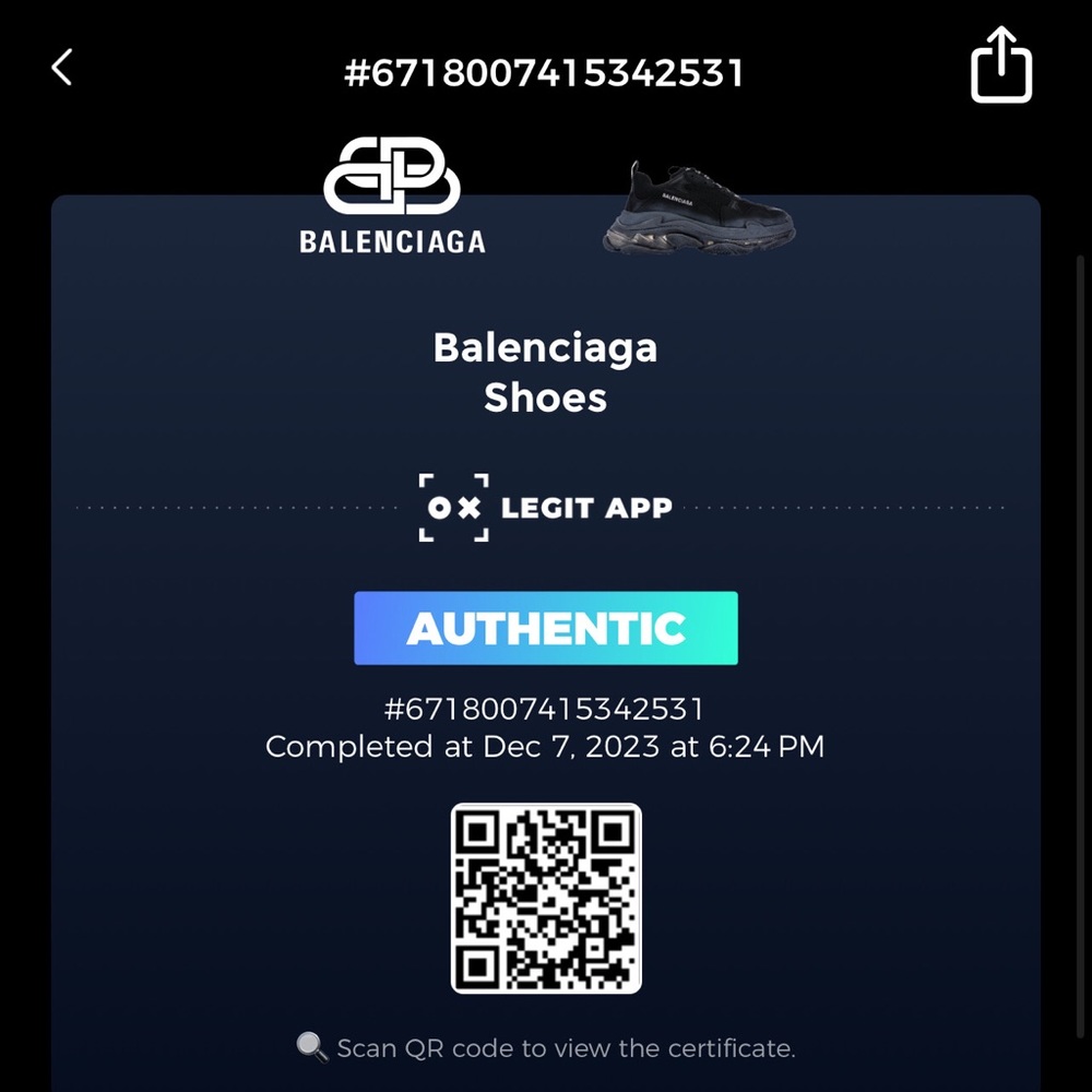 BALENCIAGA Red Triple S Sport Mens Sneakers Marked as 7US - Picture 3 of 17